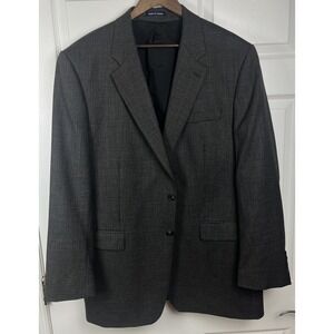 Lauren‎ Ralph Lauren Blazer Mens 46L Wool Houndstooth Sport Coat Jacket